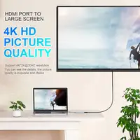 Adaptador Klack HUB USB-C a HDTV 10 en 1, 4K HDMI, VGA, Puertos USB 3.0, SD/TF