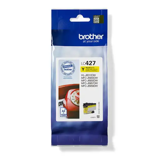 Brother LC427Y cartucho de tinta 1 pieza(s) Original Amarillo