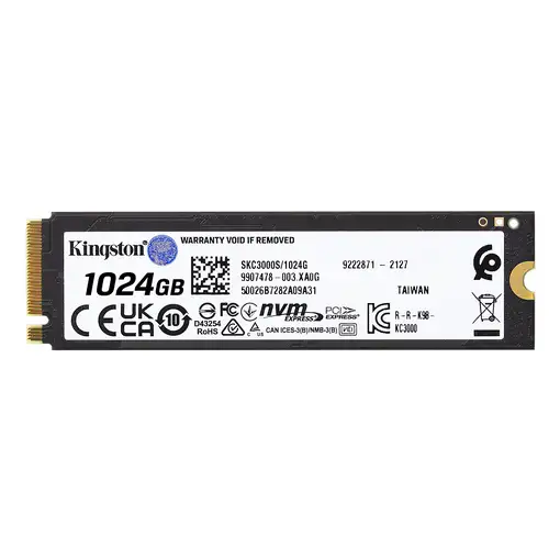 Kingston Technology 1024G KC3000 M.2 2280 NVMe SSD