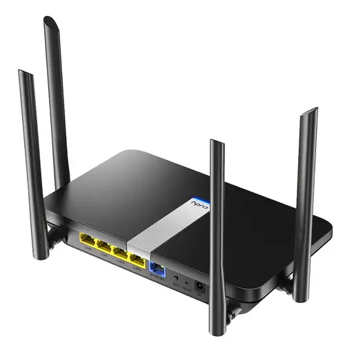 Cudy X6 router inalámbrico Gigabit Ethernet Doble banda (2,4 GHz / 5 GHz) Negro