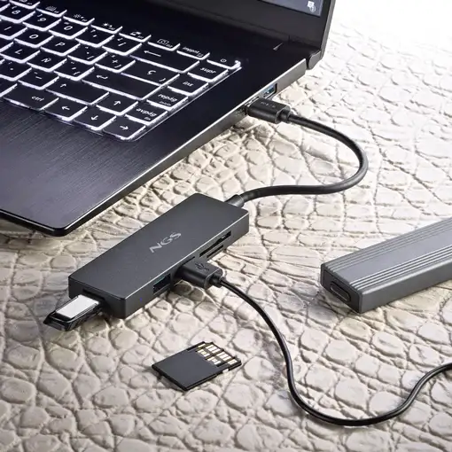 NGS IHUB READER USB 3.2 Gen 1 (3.1 Gen 1) Type-A 5000 Mbit/s Negro