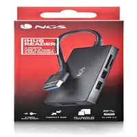NGS IHUB READER USB 3.2 Gen 1 (3.1 Gen 1) Type-A 5000 Mbit/s Negro