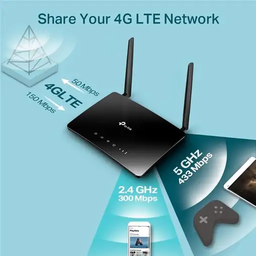 TP-Link Archer MR400 Router LTE Inalámbrico Negro