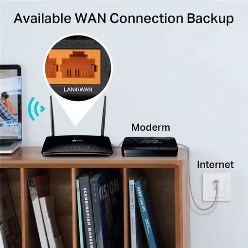 TP-Link Archer MR400 Router LTE Inalámbrico Negro