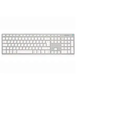 Hamlet XKKITA-MCBT teclado Universal Bluetooth Italiano Plata, Blanco