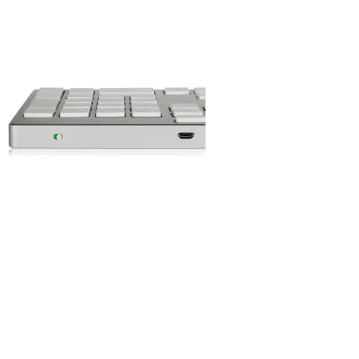Hamlet XKKITA-MCBT teclado Universal Bluetooth Italiano Plata, Blanco