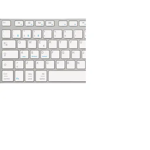 Hamlet XKKITA-MCBT teclado Universal Bluetooth Italiano Plata, Blanco