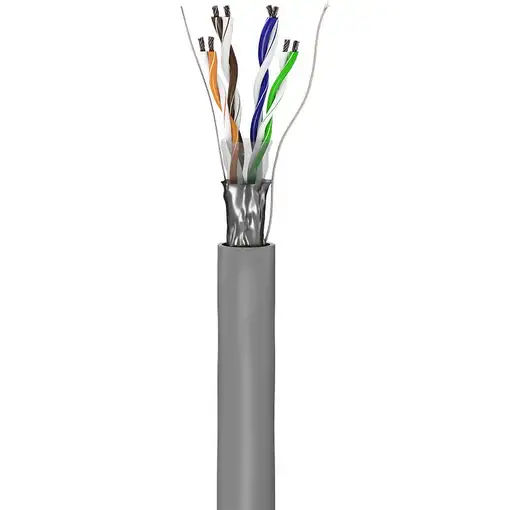Goobay 68706 cable de red Gris 100 m Cat5e F/UTP (FTP)