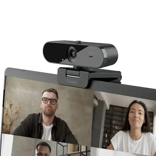 Trust Taxon cámara web 2560 x 1440 Pixeles USB 2.0 Negro