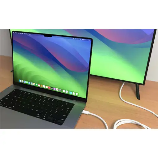 HYPER HD6007WHGL cable HDMI 2,5 m USB-C HDMI tipo A (Estándar) Blanco