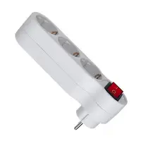 Regleta de 3 enchufes Klack con interruptor y toma de tierra, 16A, MAX 3680W