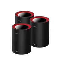 Cudy M3000 3-Pack Doble banda (2,4 GHz / 5 GHz) Wi-Fi 6 (802.11ax) Negro, Rojo 1 I Cudy M3000 3-Pack Doble banda (2,4 GHz / 5 GHz) Wi-Fi 6 (802.11ax) Negro, Rojo 1 I