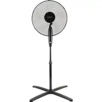 Ventilador Grunkel FAN-165XNG, 50W, 3 vel., 5 aspas, base cruz, altura ajustable