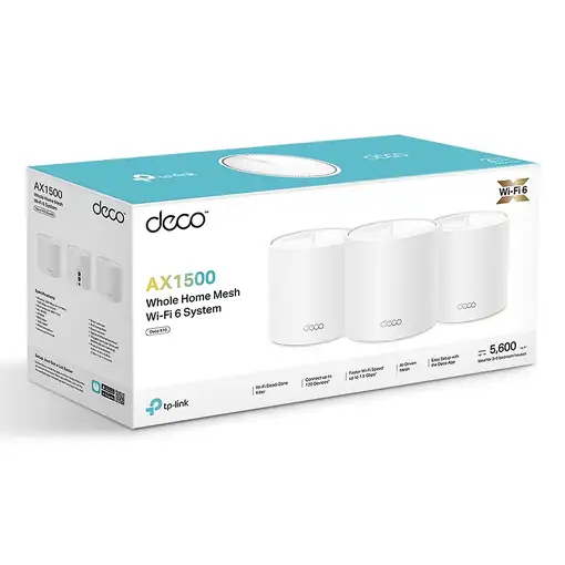 TP-Link Deco X1500 Doble banda (2,4 GHz / 5 GHz) Wi-Fi 6 (802.11ax) Blanco 2 Inter