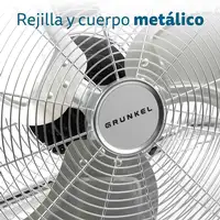 Ventilador Grunkel MET-H16INDUSTRIAL, 90W, aspas 45 cm, 3 vel., inclinación