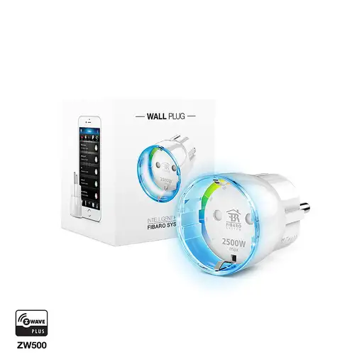 Fibaro FIBEFGWPF-102-5 adaptador de enchufe eléctrico Tipo F Blanco