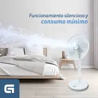 Ventilador Grunkel FAN-14SILENCE, 4 vel., 3 modos, mando y temporizador