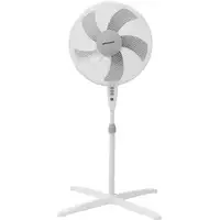 Ventilador Grunkel FAN-165X blanco, 50W, 3 vel., 5 aspas, altura regulable