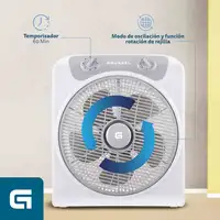 Ventilador Grunkel BOXFAN, 50W, aspas 30 cm, 3 vel., temporizador 60 min