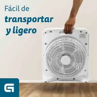 Ventilador Grunkel BOXFAN, 50W, aspas 30 cm, 3 vel., temporizador 60 min