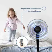 Ventilador Grunkel N16ECOTIMER, 60W, 3 vel., modos, temporizador y panel LCD