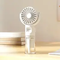 Mini Ventilador de Mano Klack F4 con Pulverizador de Agua Blanco