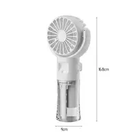 Mini Ventilador de Mano Klack F4 con Pulverizador de Agua Blanco