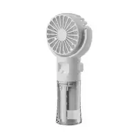 Mini Ventilador de Mano Klack F4 con Pulverizador de Agua Blanco