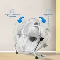 Ventilador Grunkel MET-H16INDUSTRIAL, 90W, aspas metal, 3 vel., inclinación