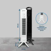 Torre Grunkel TF-324LBL, 45W, 3 vel., oscilación, temporizador y 81 cm