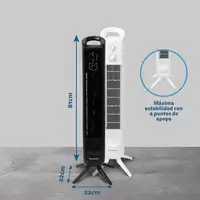 Torre Grunkel TF-324LBL, 45W, 3 vel., oscilación, temporizador y 81 cm