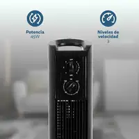 Torre Grunkel TF-324LBL, 45W, 3 vel., oscilación, temporizador y 81 cm