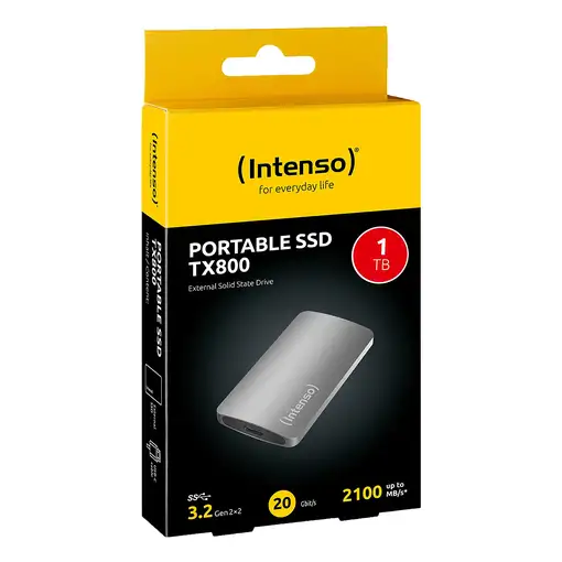 Intenso TX800 1 TB USB Tipo C USB 3.2 Gen 2x2 Antracita