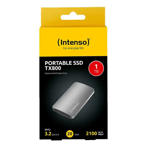 Intenso TX800 1 TB USB Tipo C USB 3.2 Gen 2x2 Antracita