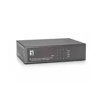 LevelOne Switch Fast Ethernet PoE de 8 puertos, 4 Ports RJ45, 4 Ports RJ45 PoE Plu