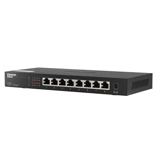 QNAP QSW-1108-8T switch No administrado 2.5G Ethernet (100/1000/2500) Negro