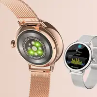 Smartwatch Klack para Mujer de Lujo, Pantalla Amoled Llamadas Bluetooth Plata