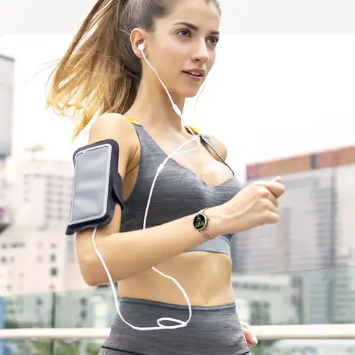 Smartwatch Klack para Mujer de Lujo, Pantalla Amoled Llamadas Bluetooth Plata