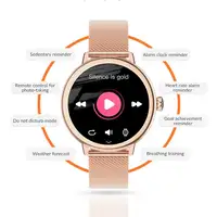 Smartwatch Klack para Mujer de Lujo, Pantalla Amoled Llamadas Bluetooth Plata