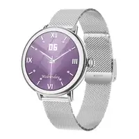 Smartwatch Klack para Mujer de Lujo, Pantalla Amoled Llamadas Bluetooth Plata