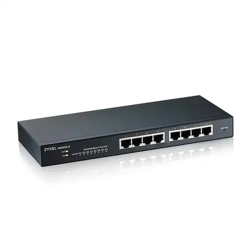 Zyxel GS1900-8 Gestionado L2 Gigabit Ethernet (10/100/1000) Negro