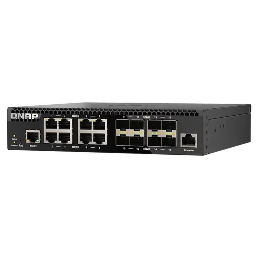 QNAP QSW-M3216R-8S8T switch Gestionado L2/L3 10G Ethernet (100/1000/10000) 1U Negr