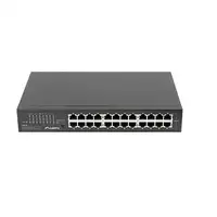 Lanberg RSGE-24 switch No administrado Gigabit Ethernet (10/100/1000) 1U Negro