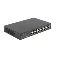 Lanberg RSGE-24 switch No administrado Gigabit Ethernet (10/100/1000) 1U Negro