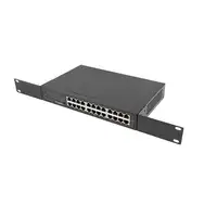 Lanberg RSGE-24 switch No administrado Gigabit Ethernet (10/100/1000) 1U Negro