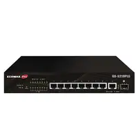 Edimax Switch GS-5210PLG Gestionado Gigabit Ethernet (10/100/1000) Energía sobre E
