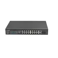Lanberg RSFE-16P-2C-250 switch No administrado Gigabit Ethernet (10/100/1000) Ener