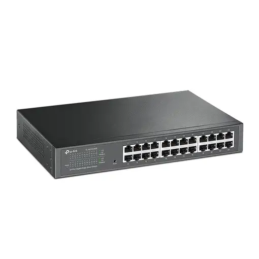 TP-Link TL-SG1024DE Gestionado L2 Gigabit Ethernet (10/100/1000) 1U Negro