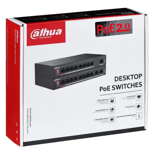 Dahua Technology PoE PFS3010-8ET-96-V2 switch No administrado Gigabit Ethernet (10