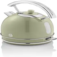 Retro Hervidor Agua Eléctrico, 1,8 L, Resistencia Oculta, sin BPA,SK14630GNEU SWAN